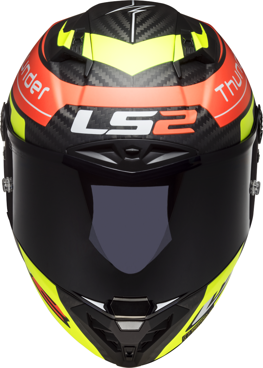 Casco LS2 FF805 THUNDER CARBONO BLACK ATTACK ROJO/AMARILLO ECE.22.06 1