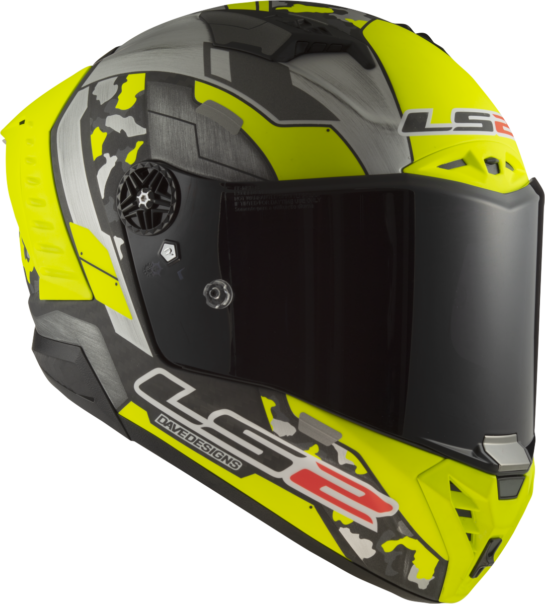 Casco LS2 FF805 THUNDER CARBONO SPACE GRIS/AMARILLO ECE 22.06 2