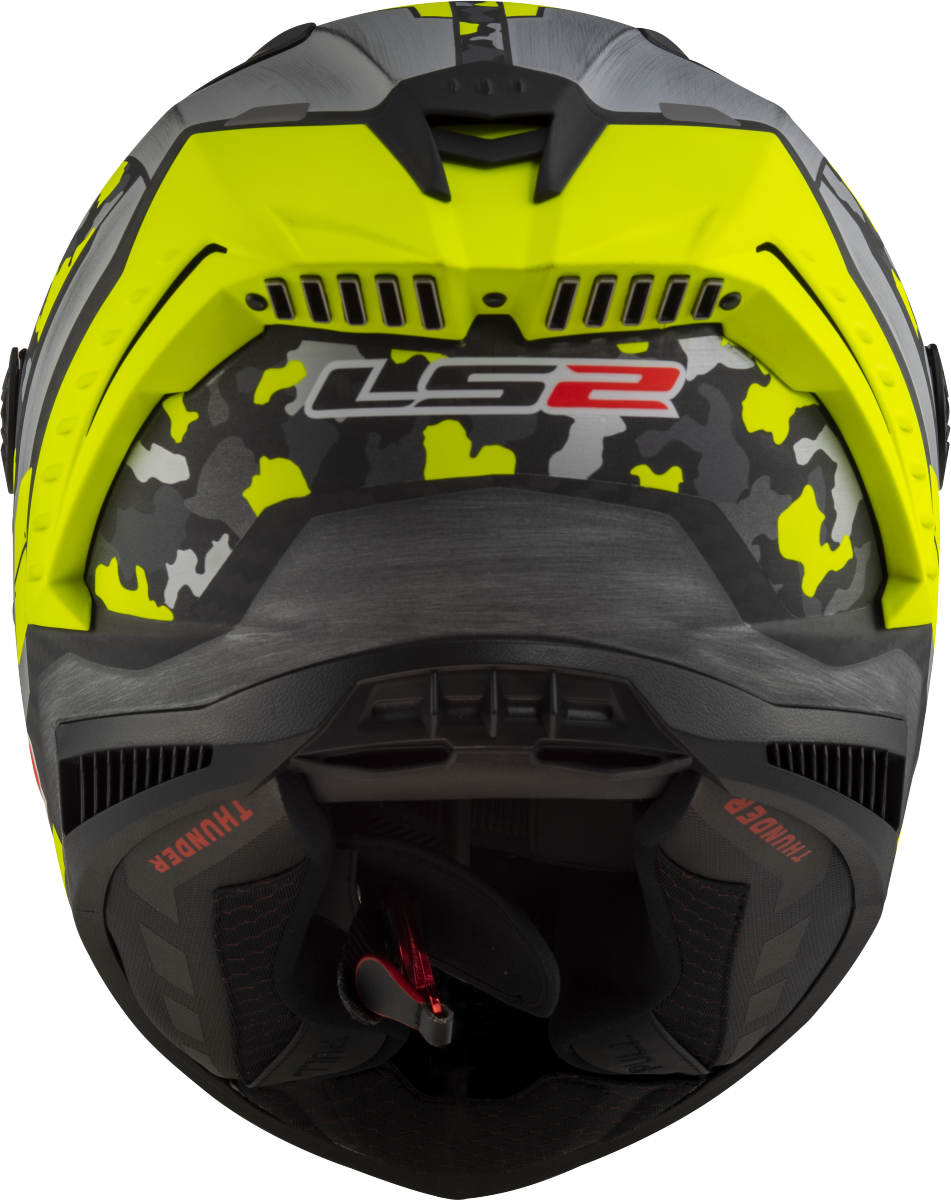 Casco LS2 FF805 THUNDER CARBONO SPACE GRIS/AMARILLO ECE 22.06 3