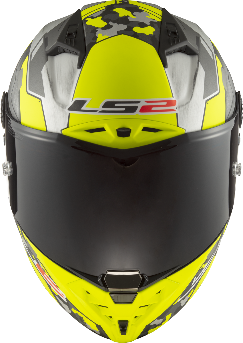 Casco LS2 FF805 THUNDER CARBONO SPACE GRIS/AMARILLO ECE 22.06 1