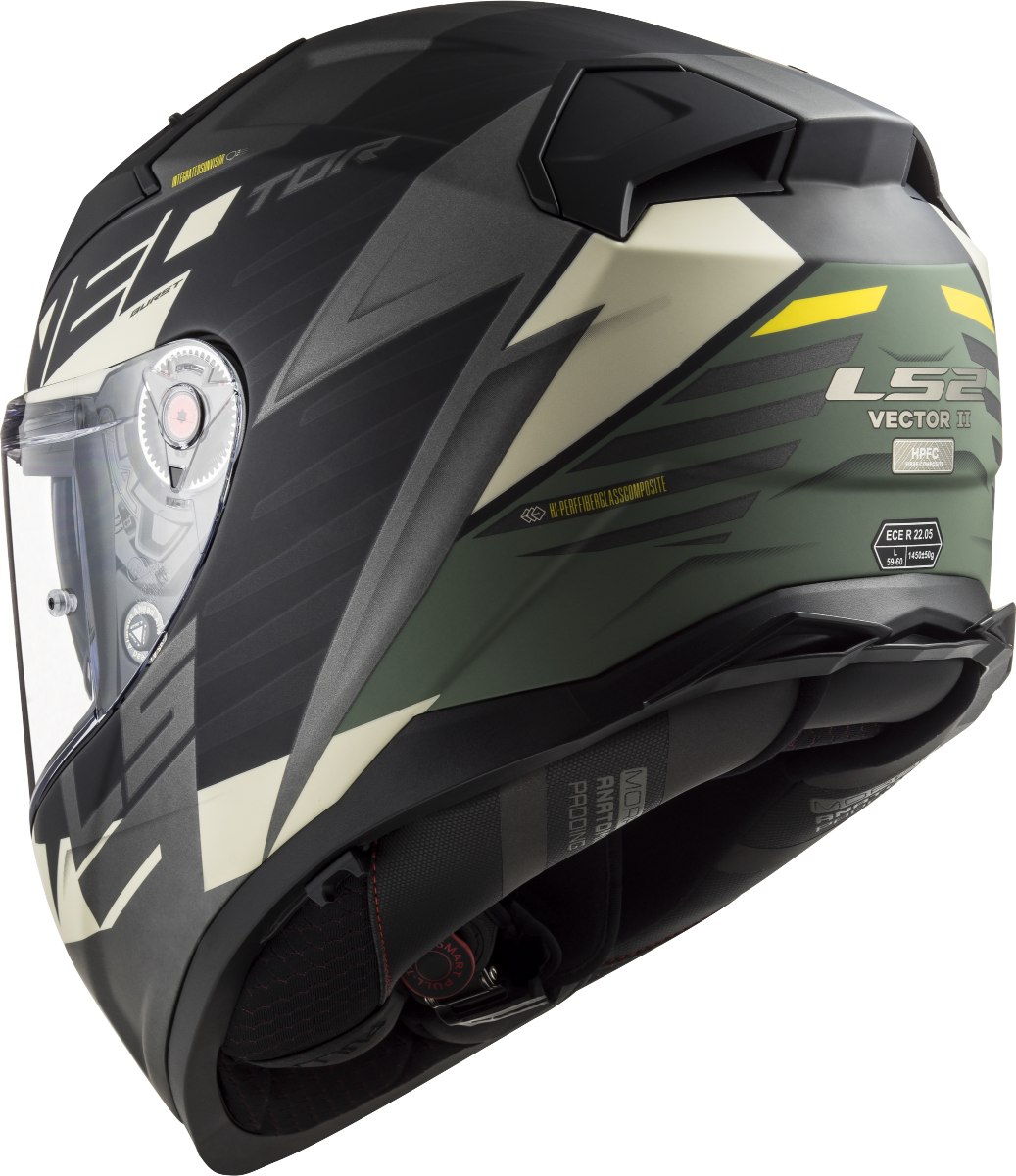 Casco LS2 FF811 VECTOR II ABSOLUTE NEGRO MATE/PLATA/TITANIO ECE 22.06 1