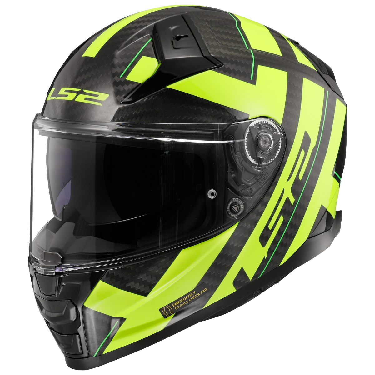 Casco LS2 FF811 VECTOR II CARBONO STRONG AMARILLO ECE 22.06