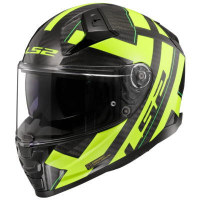 Casco LS2 FF811 VECTOR II CARBONO STRONG AMARILLO ECE 22.06