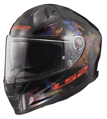 Casco LS2 FF811 VECTOR II KAMO NEGRO/AZUL/TITANIO ECE 22.06