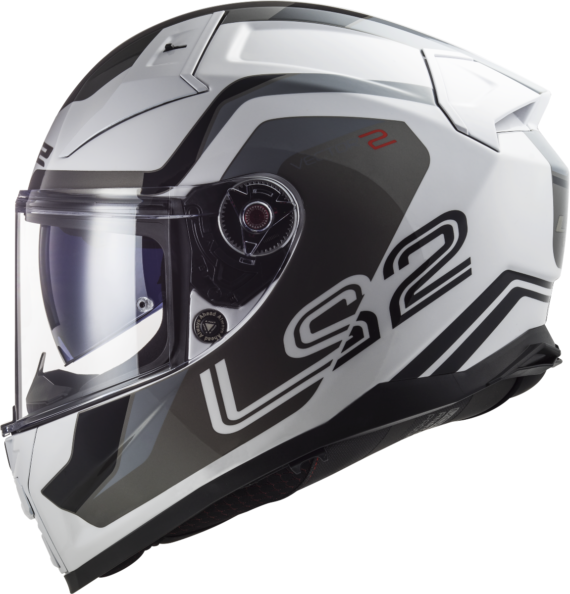 Casco LS2 FF811 VECTOR II METRIC BLANCO/TITANIO/PLATA ECE 22.06