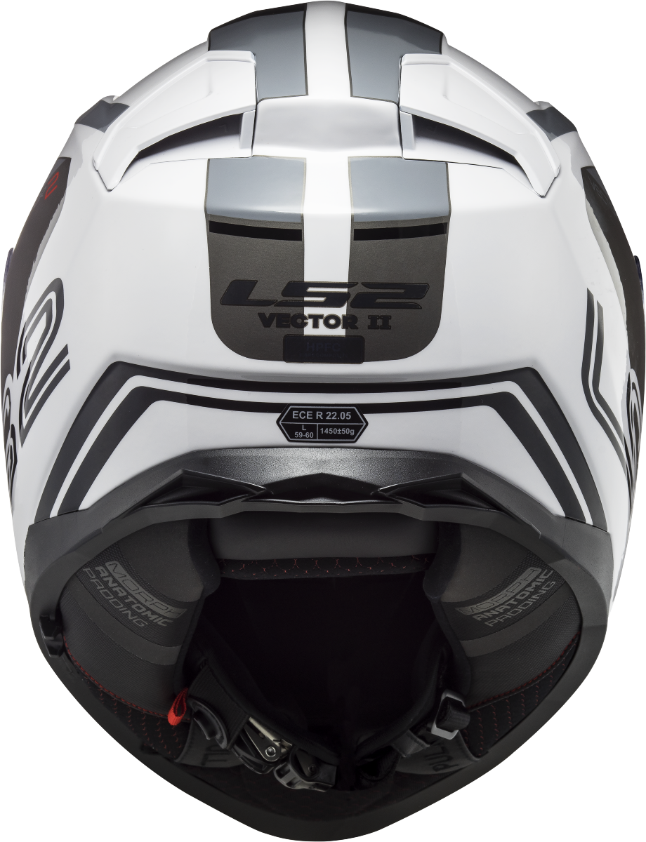 Casco LS2 FF811 VECTOR II METRIC BLANCO/TITANIO/PLATA ECE 22.06 3