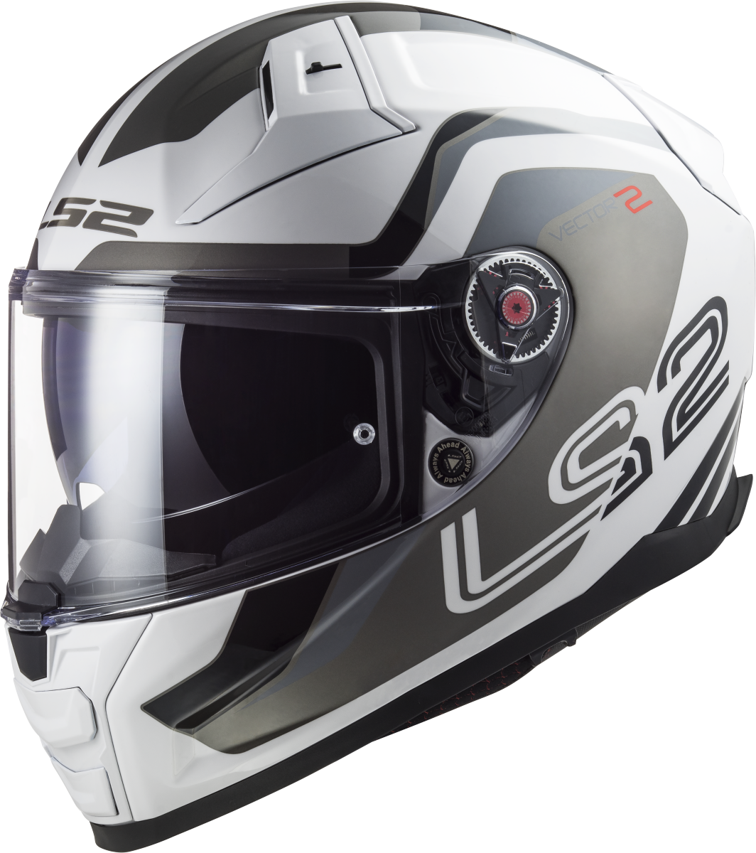 Casco LS2 FF811 VECTOR II METRIC BLANCO/TITANIO/PLATA ECE 22.06 1