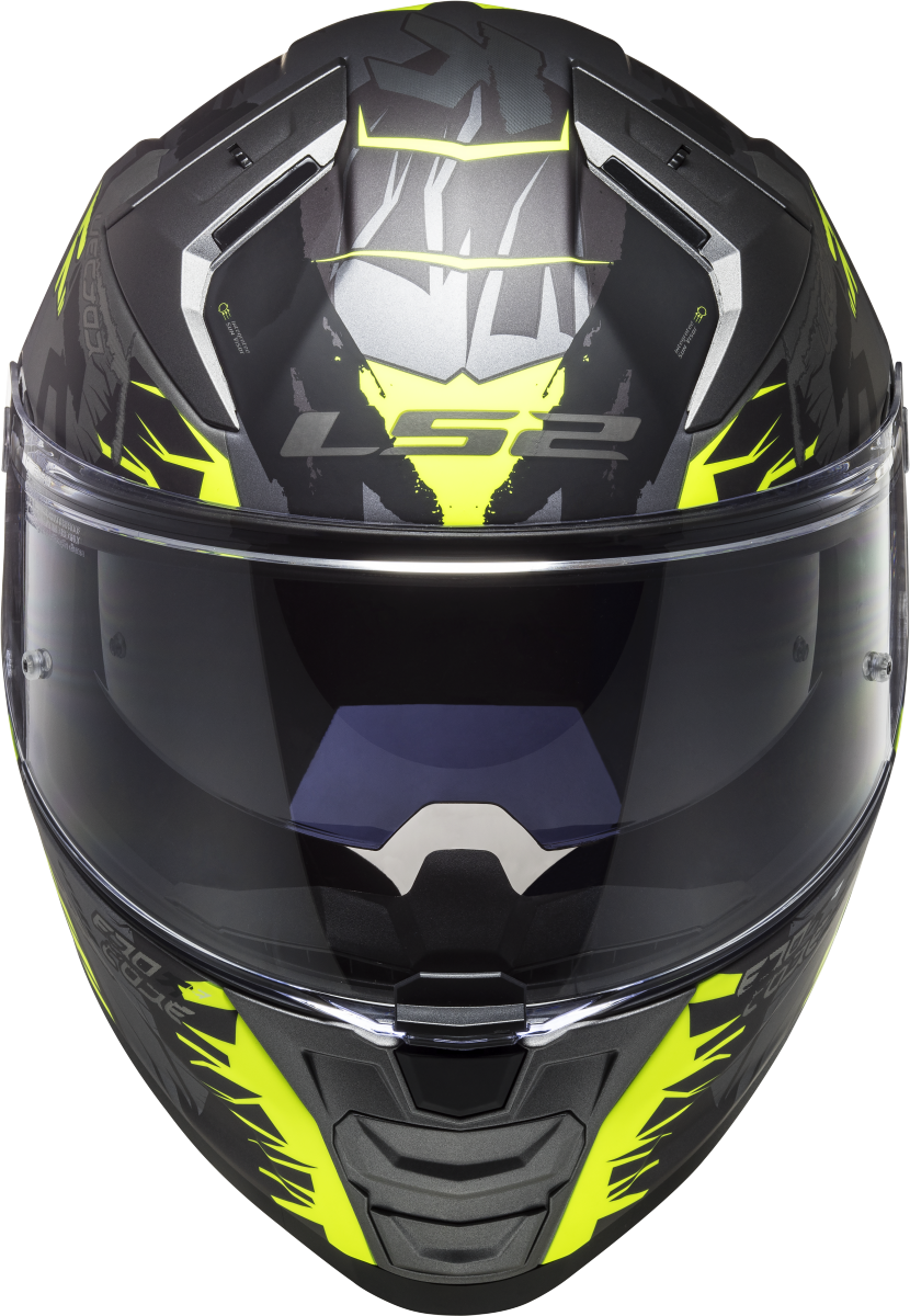 Casco LS2 FF811 VECTOR II TECHBOT TITANIO MATE/AMARILLO ECE 22.06 3