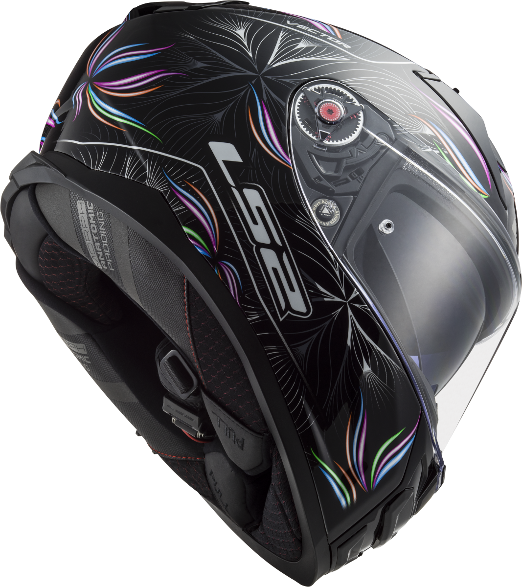 Casco LS2 FF811 VECTOR II TROPICAL NEGRO/BLANCO ECE 22.06 2