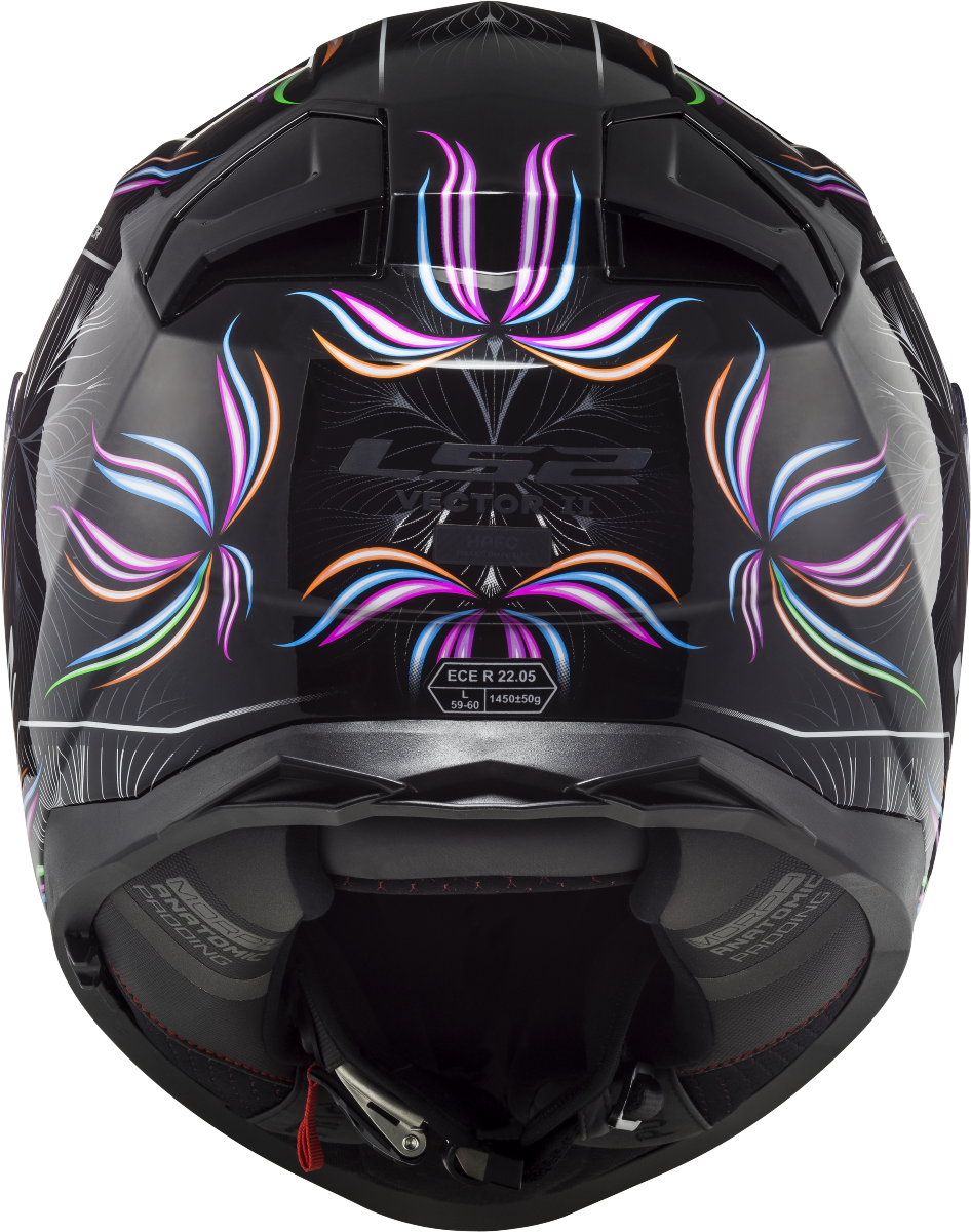 Casco LS2 FF811 VECTOR II TROPICAL NEGRO/BLANCO ECE 22.06 6