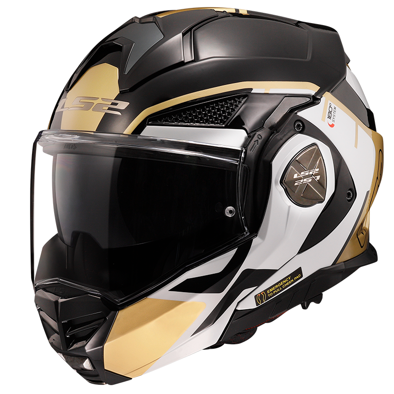 Casco LS2 FF901 ADVANT X MODULAR METRYK NEGRO/ORO ECE 22.06