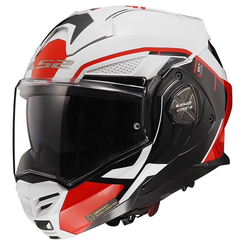 Casco LS2 FF901 ADVANT X MODULAR METRYK BLANCO/ROJO ECE 22.06