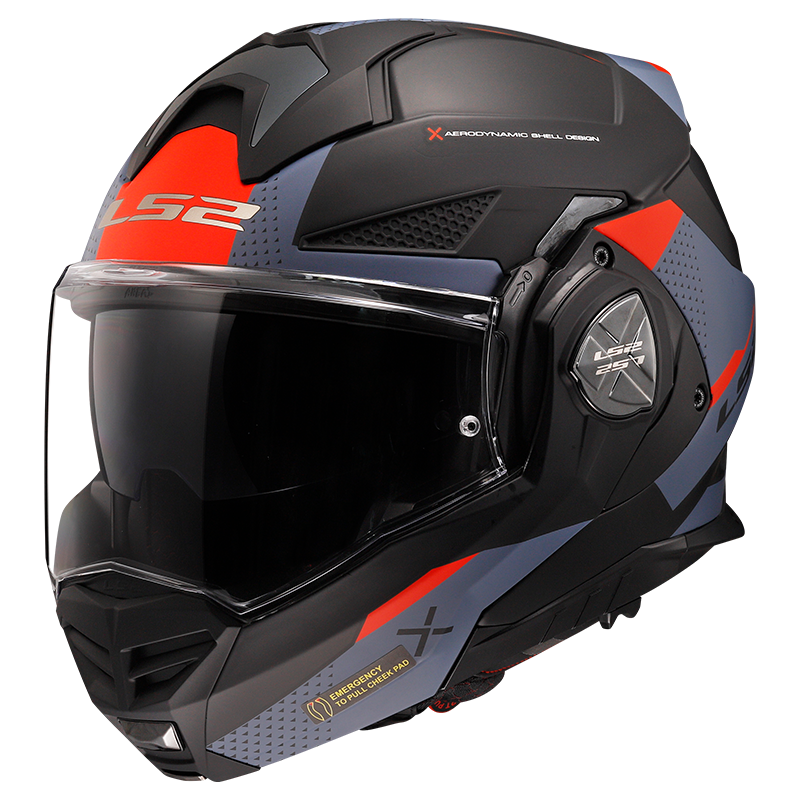 Casco LS2 FF901 ADVANT X MODULAR OBLIVION NEGRO MATE/AZUL ECE 22.06