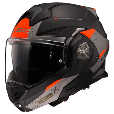 Casco LS2 FF901 ADVANT X MODULAR OBLIVION NEGRO MATE/TITANIO ECE 22.06