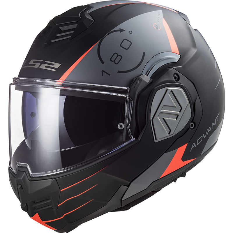 Casco LS2 FF906 ADVANT MODULAR CODEX NEGRO MATE/TITANIO ECE 22.06