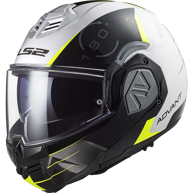 Casco LS2 FF906 ADVANT MODULAR CODEX BLANCO/NEGRO ECE 22.06