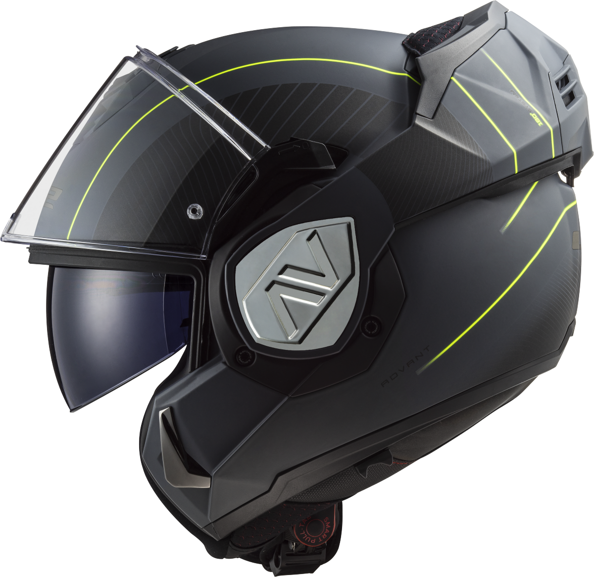 Casco LS2 FF906 ADVANT MODULAR COOPER TITANIO MATE/NEGRO ECE 22.06 5