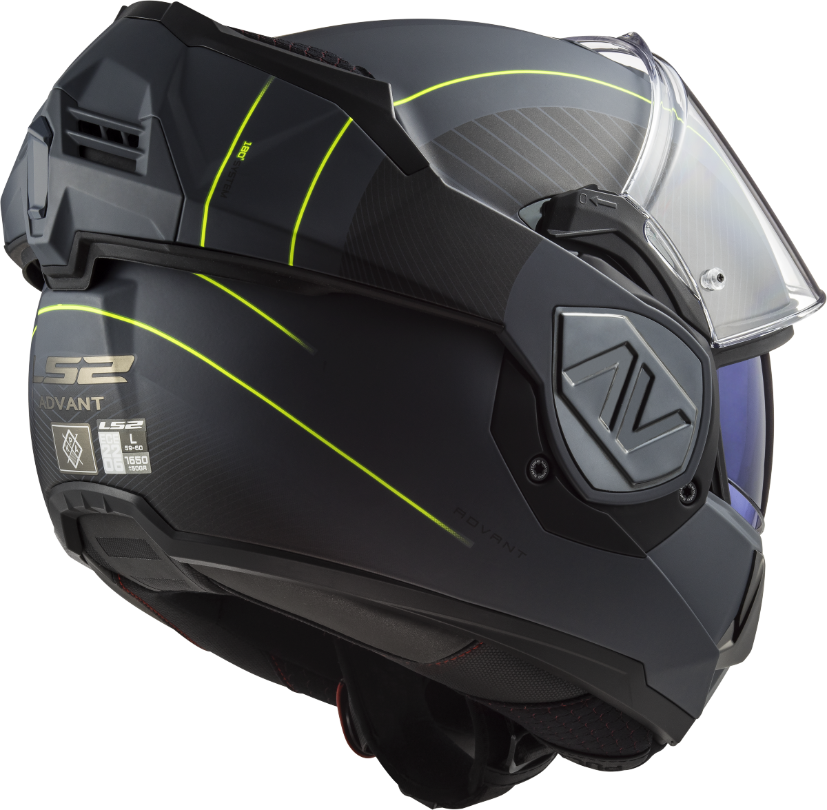 Casco LS2 FF906 ADVANT MODULAR COOPER TITANIO MATE/NEGRO ECE 22.06 4