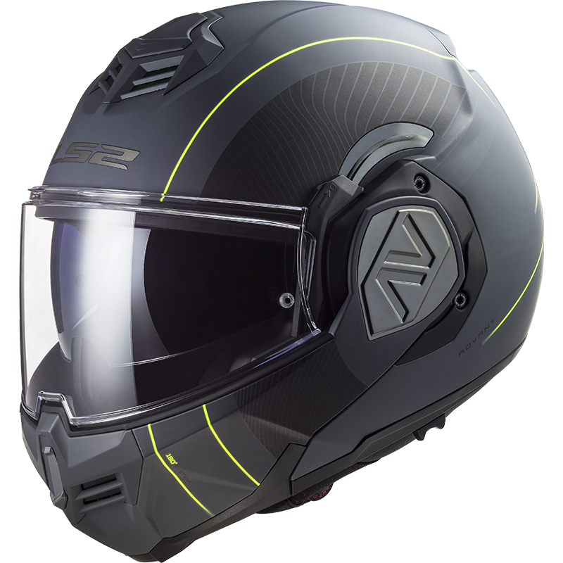 Casco LS2 FF906 ADVANT MODULAR COOPER TITANIO MATE/NEGRO ECE 22.06