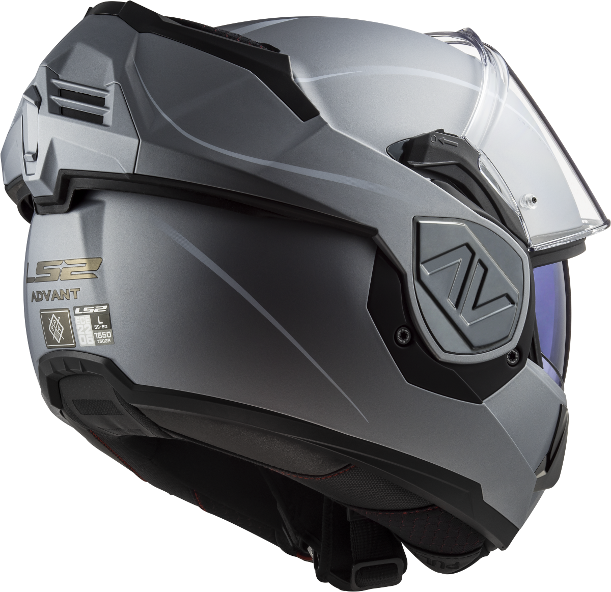 Casco LS2 FF906 ADVANT MODULAR SPECIAL PLATA MATE ECE 22.06 1