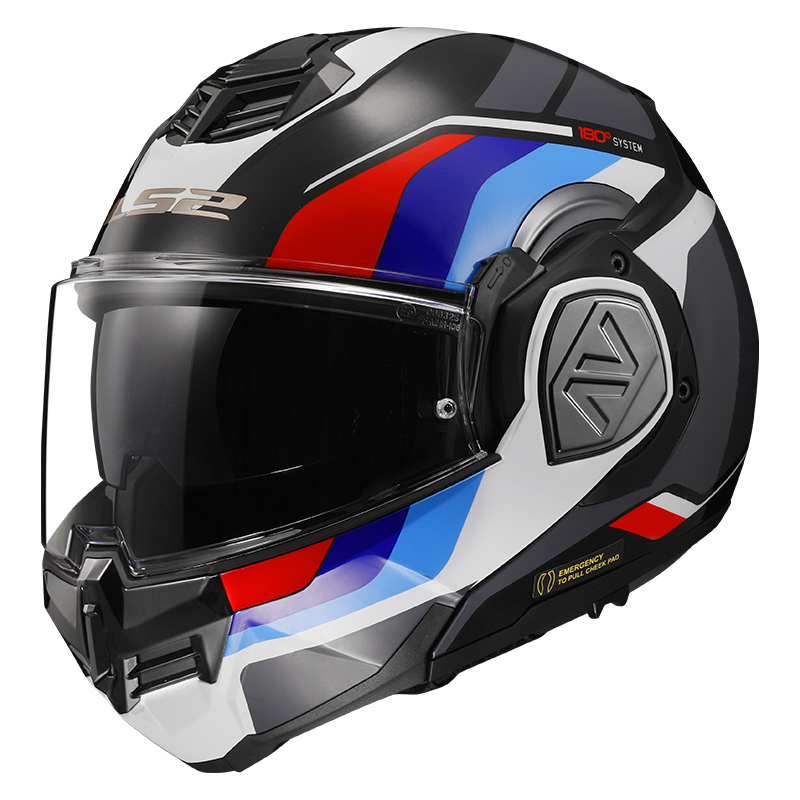 Casco LS2 FF906 ADVANT MODULAR SPORT NEGRO/AZUL/ROJO/BLANCO ECE 22.06