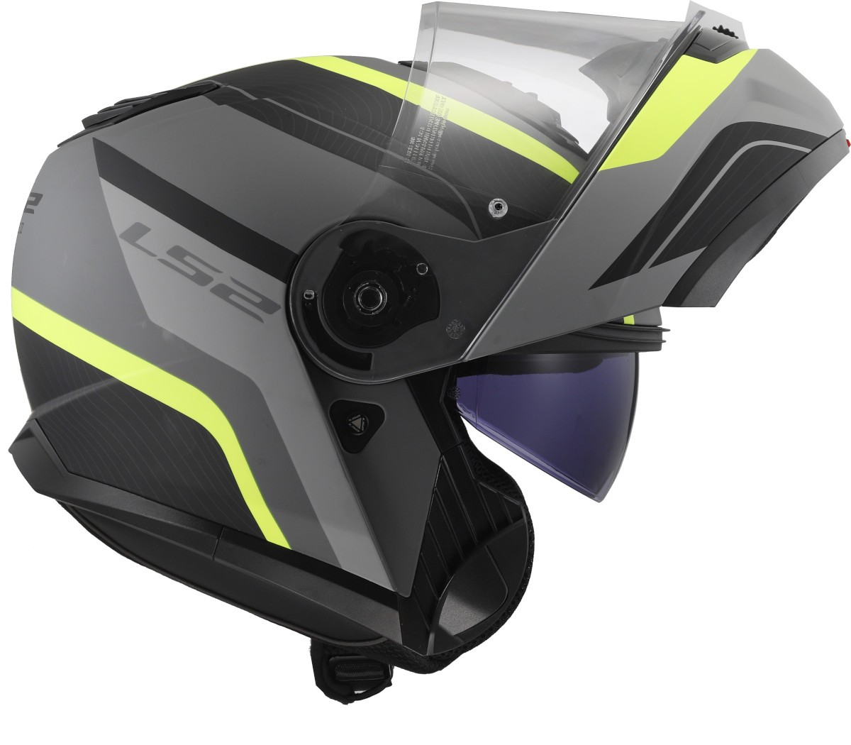 Casco LS2 FF908 STROBE II MONZA NEGRO/GRIS/AMARILLO ECE 22.06 3