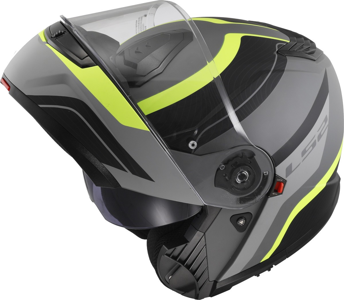 Casco LS2 FF908 STROBE II MONZA NEGRO/GRIS/AMARILLO ECE 22.06 6