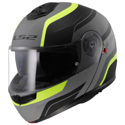 Casco LS2 FF908 STROBE II MONZA NEGRO/GRIS/AMARILLO ECE 22.06