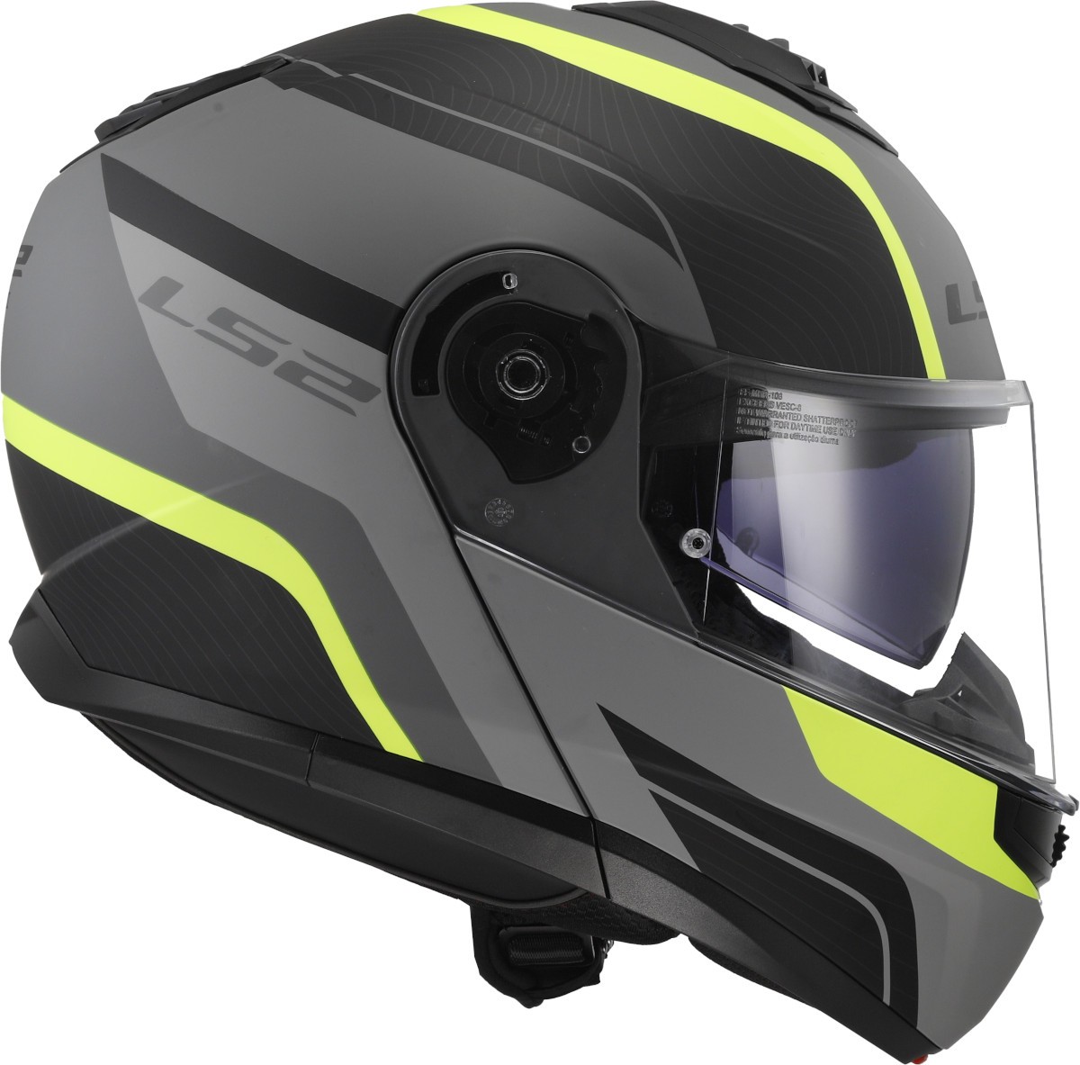 Casco LS2 FF908 STROBE II MONZA NEGRO/GRIS/AMARILLO ECE 22.06 7