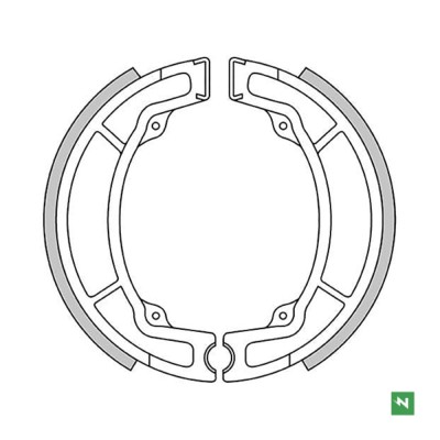 Zapatas freno NEWFREN 130x22 para TY 250 S/RS