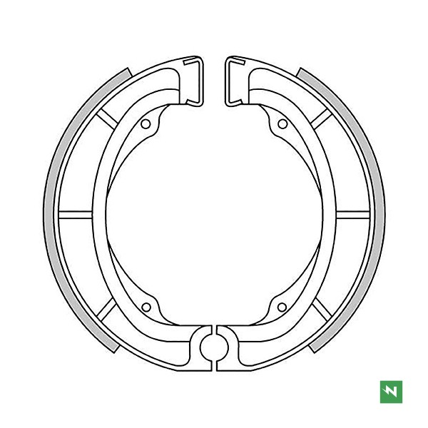 Zapatas freno trasero Kawasaki KDX 250