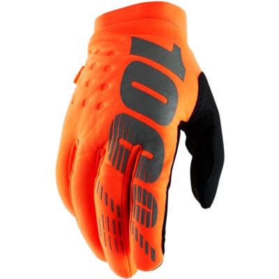 Guantes 100% Cross BRISKER Neopreno Naranja