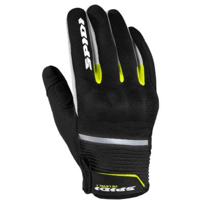 Guantes SPIDI Racing FLASH CE Verano Negro/Blanco/Flúor