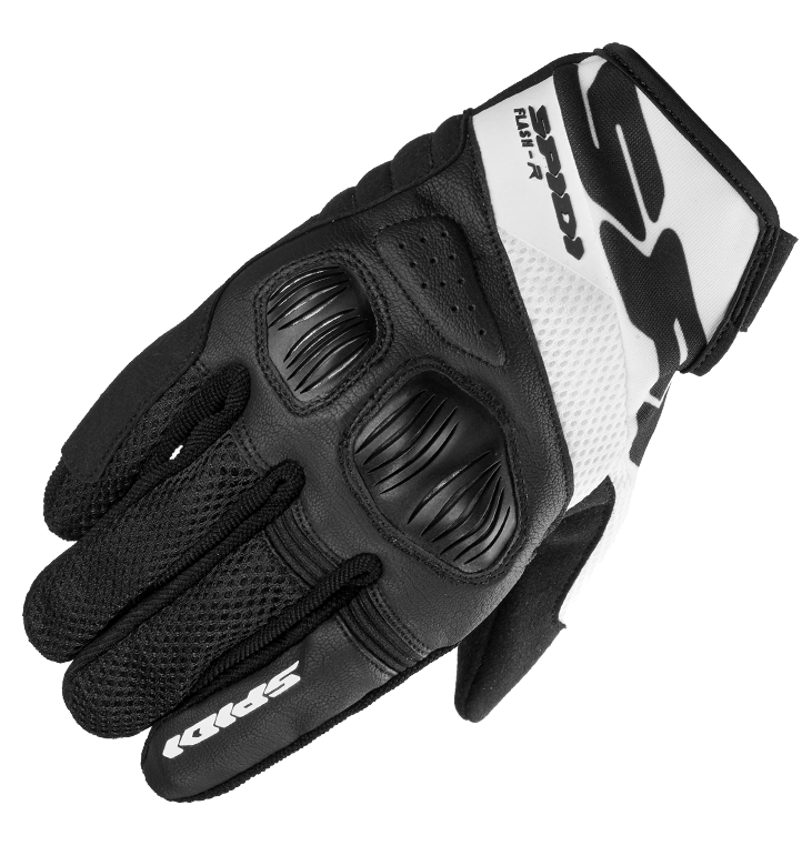 Guantes SPIDI Racing FLASH-R EVO Verano Negro/Blanco