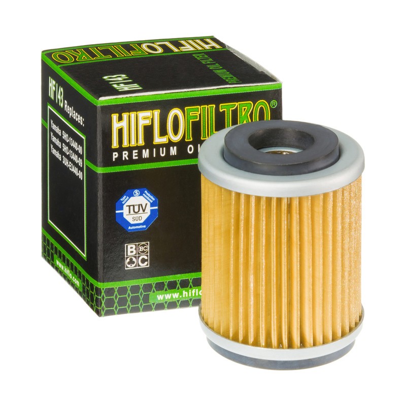 Filtro aceite Hiflofiltro HF143 compatible Yamaha TW200 TT-R230 Timberwolf ATV scooter