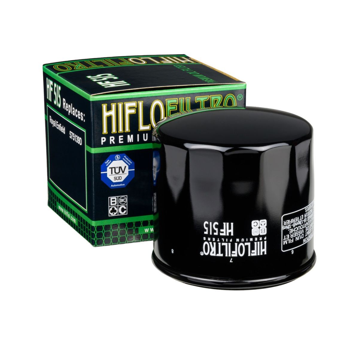 Filtro de aceite Hiflofiltro compatible con Royal Enfield 650 Interceptor, Continental, Shotgun, Super Meteor – OEM 575139/D