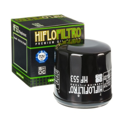 Filtro de aceite Hiflofiltro HF553 compatible con Benelli Tornado, TNT, TRE y Century Racer