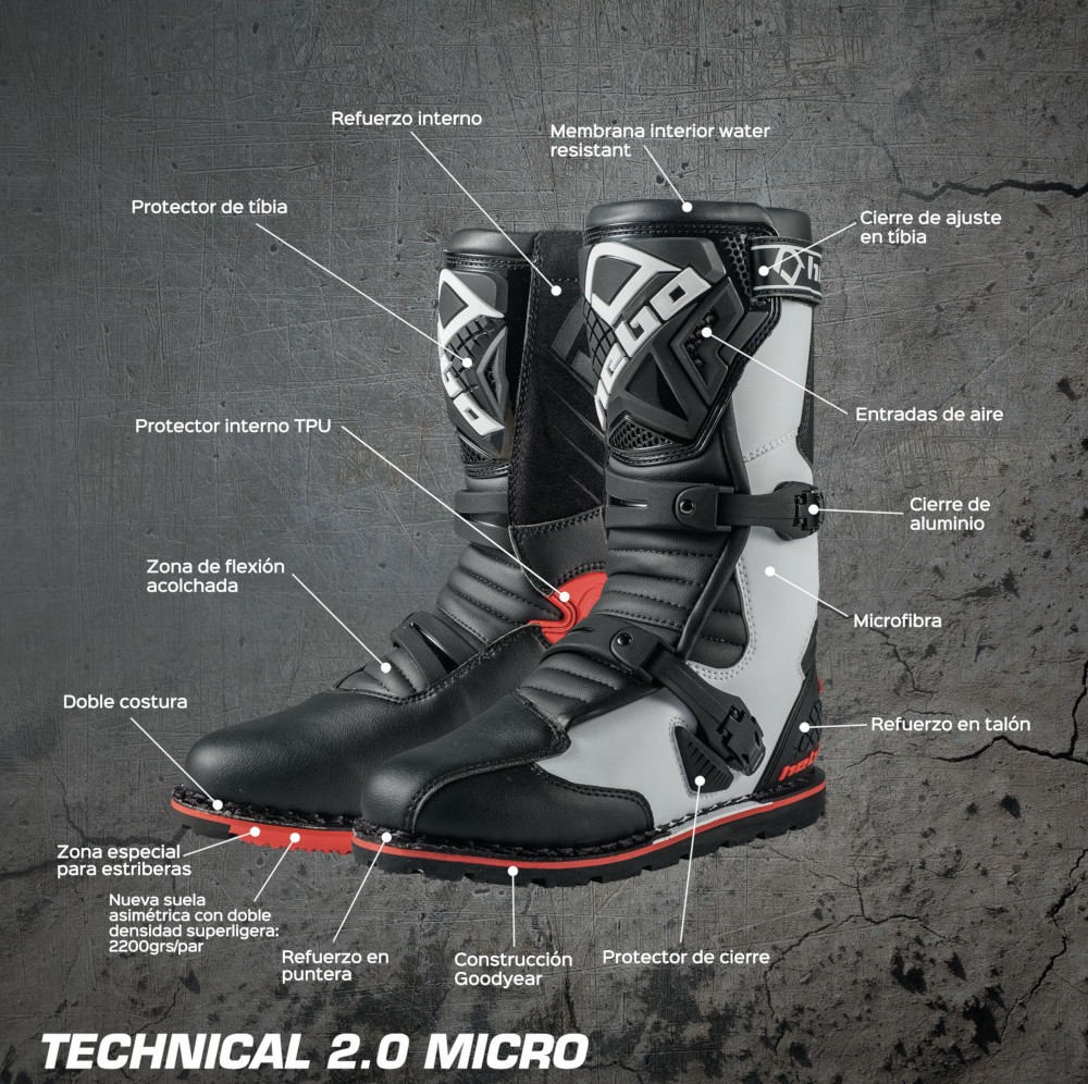 Botas HEBO TRIAL TECHNICAL 2.0 MICRO Negra 3