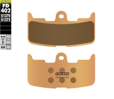 Pastillas de freno delanteras Galfer FD402G1370 compatibles con BUELL XB 12, XB 9