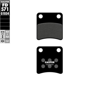 Pastillas de freno Parking Brake Galfer FD571G1054 compatibles con Honda, BMW, Piaggio, Kymco, Aprilia y más
