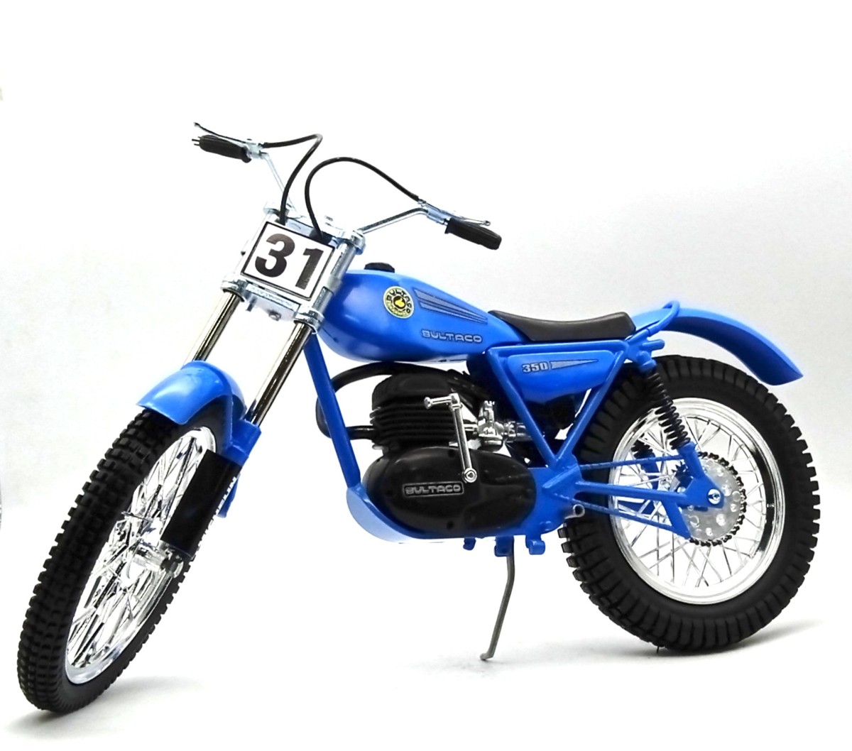 Bultaco Sherpa T198-199 Azul Réplica escala 1:6