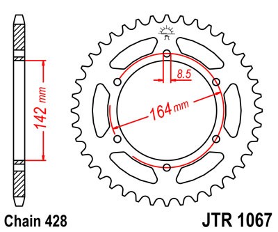 Plato Hyosung GT 125 Naked '03-'15, GT 125 R Supersport '06-'14