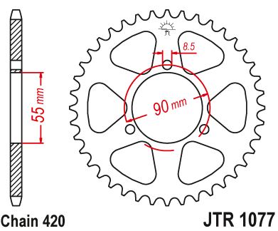 Plato Rieju RS2 50 04/10