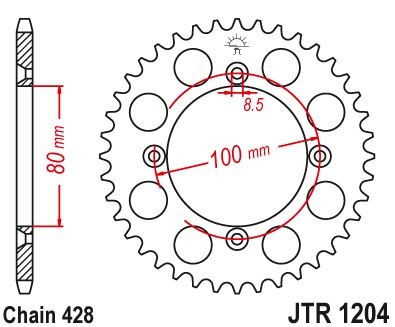 Plato Honda CBR 125R '04- 