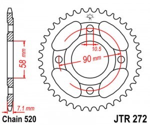 Plato Honda CB 250 Two-Fifty 31z