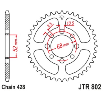 JTR802.42 Plato Suzuki RM 80 42z 7274202 824225306651