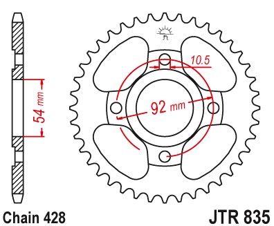 Plato Yamaha RD 80 LC II, RD 125 LC, SR 125/250 