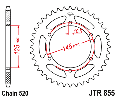 Plato Yamaha Paso 520 45z