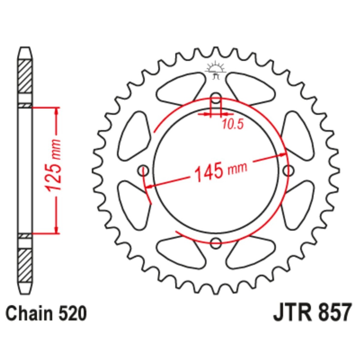 Plato Keeway, Yamaha Paso 520 45z Negra