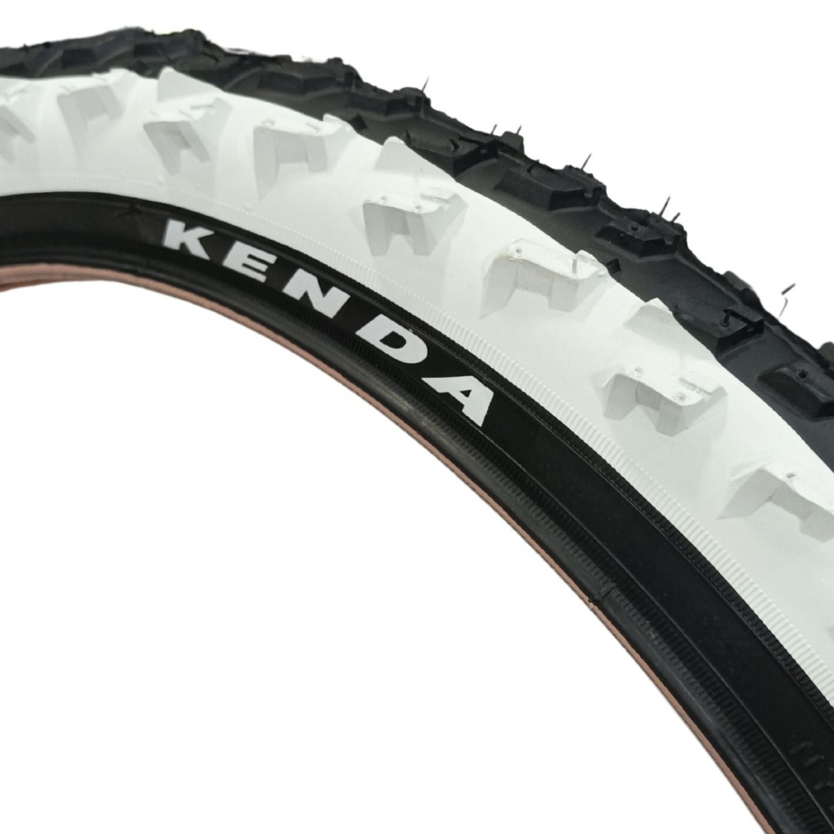 Cubierta MTB KENDA 20x2.00 K829, neumático KENDA negro/blanco, cubierta bicicleta 20 pulgadas, cubierta K829 para MTB